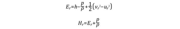 معادله انرژی در نواحی دوار و روتالپی
