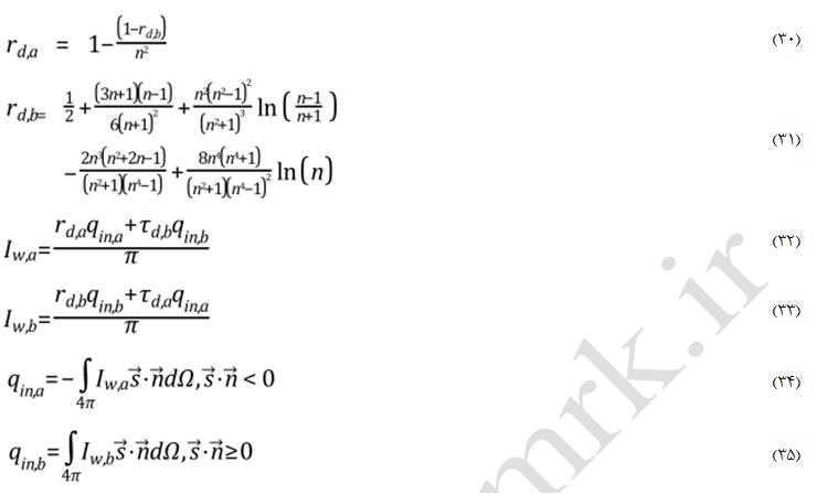 معادلات دیواره پخشی مدل DO