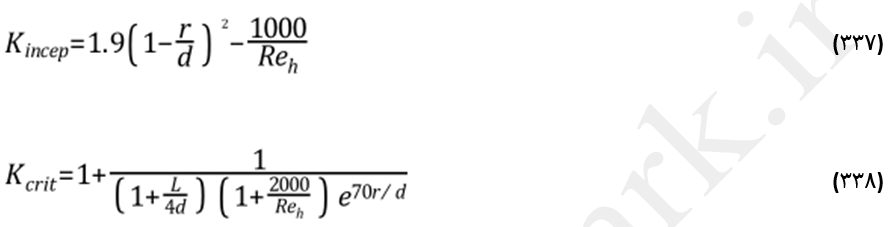 معادلات عدد کاویتاسیون برای انژکتور اتمایزر اوریفیس ساده