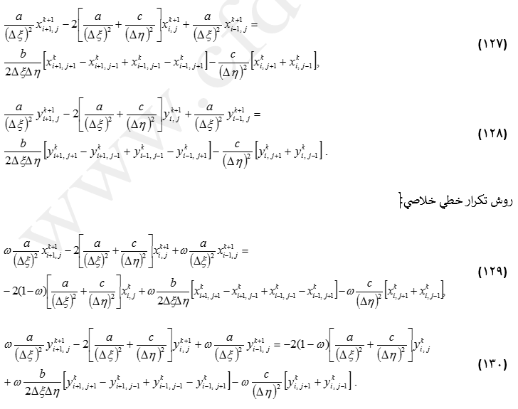 حل عددی معادله لاپلاس به روش‌های گوس-سایدل و تکرار خطی خلاصی